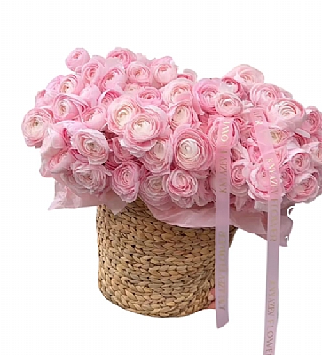 Pembe Ranunculus Sepeti